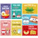 3 x Joyseller 35 Pack Valentines Cards for Kids - Cute Kids Valentines Cards with Envelopes & Scratch and Sniff Stickers - Food Pun Valentines Day Card for Classroom Exchange School Activity