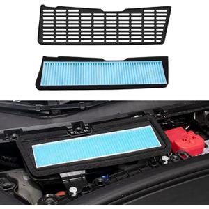 2 Pack Air Filter HEPA Replacement Accessories Compatible with Tesla Model 3 2025 2024 2023 2022 2021 Cabin Filter Kit Intake Protector Cover Adapter Exterior HEPA Intake Filter Protection Interior