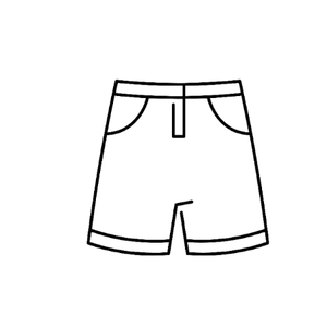 Denim Short For Women White Large