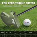 PGM Zero Torque Putter Golf Club for Men and Women Right Handed, High Forgiveness and Low Deviation Face Balanced Square to Square Putter, 34"