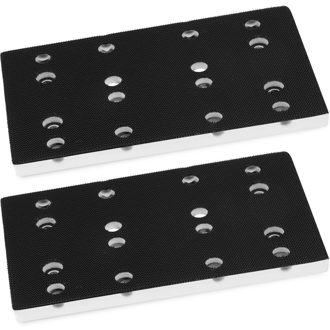 489252 RTS 400 Replacement StickFix Sanding Pad 2-Pack for festool 80mm X 130mm (3 5/32 x 5 1/4 in) Soft 12 Holes Compatible with festool RTSC/RS/RTS 400 Random Orbit Sanders