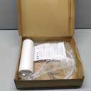 White Lamp shade, Drum Lamp Shade for Table Lamps Floor Lamp, 13" Top X 13" Bottom X 10" High White Large Line Fabric Lamp Shade, Easy Assembly Replacement Lampshade