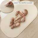 Beautiful Portable Baby Changing Pad - Wipeable and Easy to Clean Diaper Changing Mat - The Perfect Waterproof Vegan Leather Pad for Traveling