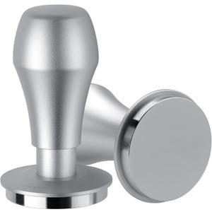 Normcore 53.3mm Coffee Tamper V4.1 with Click Sound Feedback, Spring Loaded Tamper With Stainless Steel Flat Base, Compatible with 54mm Breville Sage Espresso Machine Portafilter, Silver