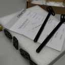 8pcs Wall Shelf Brackets Heavy Duty Floating Shelf Bracket Hidden,Invisible Black Shelving Brackets Decorative Floating Shelf Hardware Heavy Duty,Metal Shelf Support Bracket(8"-8pcs)