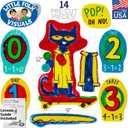 Little Folk Visuals Pete the Cat and His Four Groovy Buttons Precut Felt Pieces, 14 Pieces Set