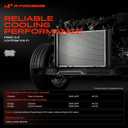 A-Premium Engine Coolant Radiator Compatible with Chrysler Town & Country & Dodge Caravan, Grand Caravan, 2005-2007 V6 3.3L 3.8L