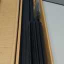 Mirrotek Pleated Window Paper Shades Room Darkening Blinds Black 36" x 69" (Pack of 6 Temporary Shades), One Size