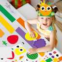 24 Sets Summer Fruits Headband Craft Kits DIY Fruit of The Spirit Paper Hat Crown with Strawberry Cutouts Back to School Art Stickers Craft for Kid Holiday Party Favor Supplies School Home Activity
