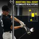 Stable Swing Trainer For Baseball&Softball,Auto-Reset Baseball Hitting Trainer With Real Ball&Stand For Indoor/Outdoor, Adjustable Softball Hitting Trainer Solo Practice Improve Power,Speed,Accuracy