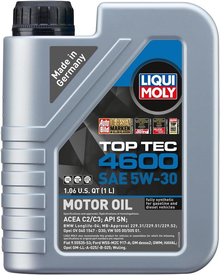 LIQUI MOLY Top Tec 4600 SAE 5W-30 | 1 L | Fully Synthetic Engine Oil 