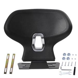 Mokuo C-Shape Motorcycle Backrest - Universal Easy-Mount Base, Comfortable Body-Hugging Support with PU Foam, Fits ATV Scooter Cruiser Moped & Bike