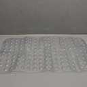 AmazerBath Bath Tub Mat, Medium Size 27.6 x 15 Inches Non-Slip Shower Mats with Suction Cups and Drain Holes, Bathroom Bathtub Mats Machine Washable (Clear)