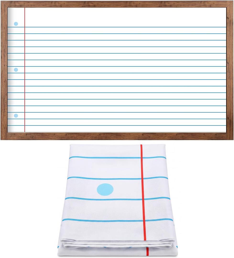 Mindsoft Bulletin Board Paper 48'' x 107'' Class Boards for Classroom Bulletin Boards Everyone is Welcome Classroom Board Decor Pillows Curtains Crafts(Lined,2 Pcs)