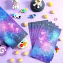 Containlol 28 Pack Space Galaxy Party Favor Gift Bags for Kids Outer Space Theme Goodie Bags Solar System Planet Paper Treat Bag for Birthday Baby Shower Party Supplies Decorations