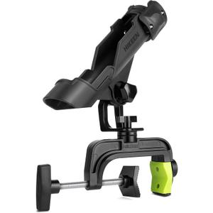 Fishing Rod Holders for Boat, Upgraded Fishing Pole Holders with Enlarge Clamp for Most Rod, Adjustable Fishing Rod Rack Fit Round/Square Tubes