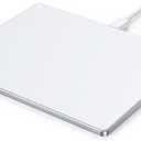 Seenda Multi-Touch Trackpad, Tempered Glass Surface with High Precision Navigation, Ultra Slim Aluminum USB Wired Touchpad Mouse for Windows 10/11 Desktop/Laptop/Notebook Computer PC, Silver White