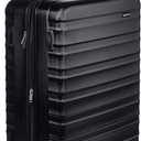 Amazon Basics 30" Hardside Large Checked Luggage, Hardshell Suitcase With Four Multi-directional Wheels, Expandable For Up to 15% More Space, Scratch-Resistant Shell, Black
