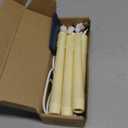 FREEPOWER 6PCS Rechargeable LED Flameless Taper Candles with Remote Timer,Battery Operated Flickering Realistic Window Candles with 3D Wick for Home Wedding Christmas Decor,0.78 X 8.26 Inch(Ivory)