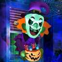 Presence 3.5FT Halloween Decorations Outside - Halloween Inflatable Decor Outdoor Scary Witch Broke Out from Window with Build-in LED for Halloween Decoration Party Decor