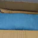 Gaiam Yoga Bolster Pillow, Soft Meditation Cushion for Yoga, Massage and Back Support, Breathable Cotton Fill, Zippered Microfiber Cover, Easy-Carry Handle, Machine Washable, Large