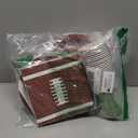 Gatherfun Football Party Supplies Kit Serve 24,Includes Dinner Plates, Dessert Napkins, Cups,Banner and Touchdown Tablecloth for Birthday Gameday Tailgate Decorations, Green