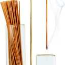 2 in 1 Incense Holder for Sticks, Anti-Ash Flying Incense Burne with Glass Ash Catcher and Incense Sticks Organizer for Meditation Yoga Spa Home Decor (Dark Base)