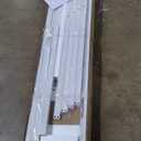 Bellemave Full Montessori Floor Bed with Door, Metal House BedFrame with Door, House Floor Bed for Kids, White