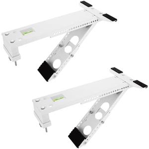 ZUQIAN 2 Pack Window Air Conditioner Support Bracket, Wall Mounting Unit Window Stand Mount AC Brackets Support, Universal for 5,000-24,000 BTU AC Units, Up to 165lbs