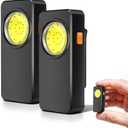 Favorbrite Rechargeable EDC Flashlight with 4 Lighting Modes, 600 Lumens Running Light for Runners, Clip On Flashlight, Pocket Flashlight for Running, Walking, Outdoor Activities and Emergency