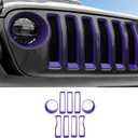 Grille Inserts & Headlight Cover for 2018-2022 JL Sport & Sport S ONLY (Purple)