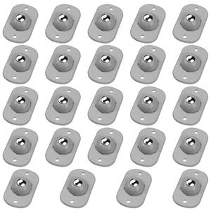 TRVL FIELDER Self Adhesive Caster Wheels, Rollers for Kitchen Appliances, 360° Swivel Mini Universal Wheel Roller Casters, Sticky Pulley for Trash Can, Storage Box, Small Furniture (Gray - 20 Pcs)