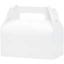 UnicoPak 27 Pack White Gable Treat Boxes Party Favor Boxes for Goodie Snacks Cookie Candy Toys Birthday Party Wedding Shower Holidays 6.5x3.5x4 Inches