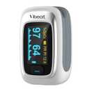 Vibeat Fingertip Pulse Oximeter, Blood Oxygen Saturation Monitor| O2 Meter, Portable SPO2 & Pulse Rate Monitor, Batteries and Lanyard Included (White)