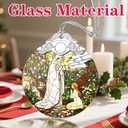 Christmas Ornaments, Christmas Tree Ornaments, Stained Glass Religious Ornament, Catholic Home Decor, Holiday Presents, Religious Gifts, Faith Gift for Christian, Gift Idea - Lady of Lourdes (Virgin Mary)