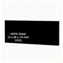 HDPE Sheet 1/4-12" x 36" High Density Polyethylene Sheets with Protective Film 1/4 Thick HDPE Plastic Sheet Board Solid Plastic Block for Flat Panel DIY Projects Machining Home (Black)