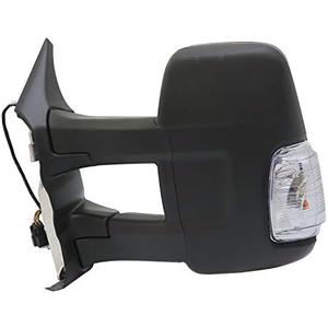 Replacement Driver Left Side Door Mirror Long Extension View Tow Mirror Power and Heated with Signal Light Indicator for Ford Transit 150 250 350 from 2010 to 2024