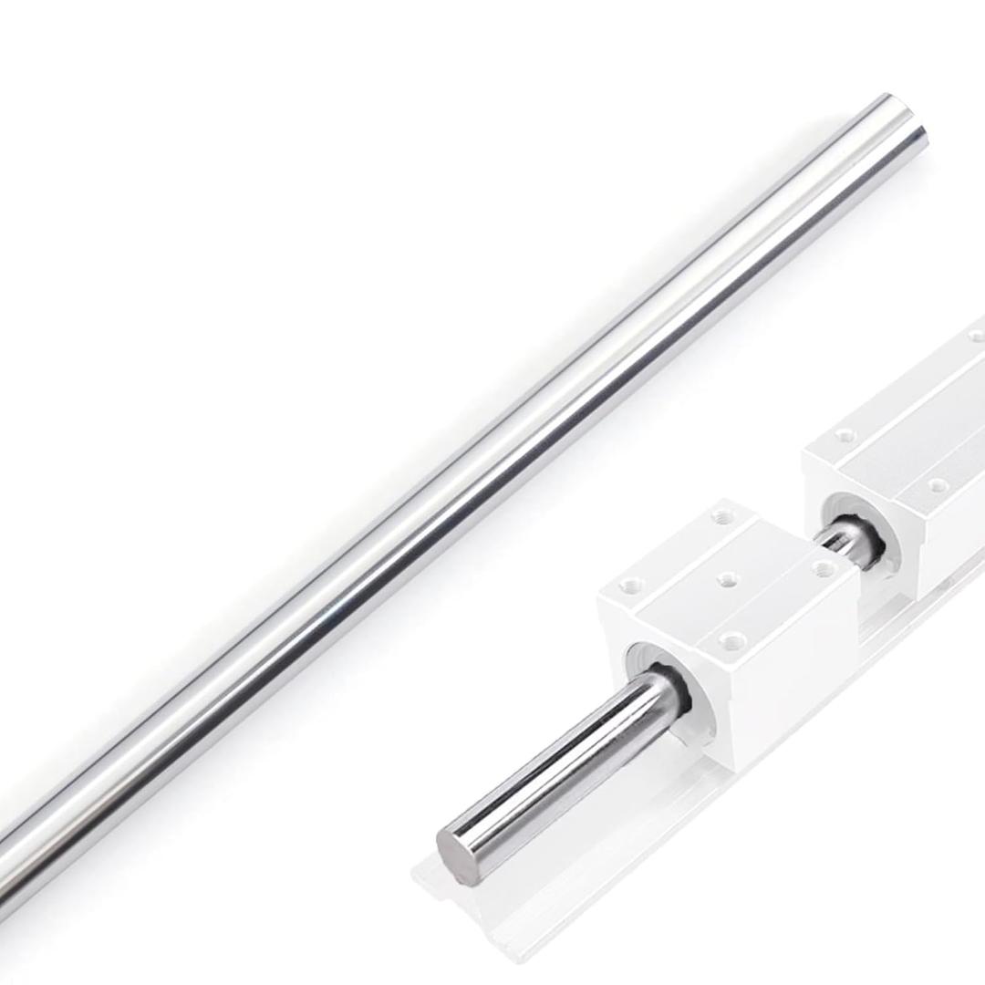 1 Pc 5/8" x 24" Chrome Plated Carbon Steel Round Rod — Chrome Coated Steel Bar for Shafts, Gears, Lathe Turning, Drill Press, Boring Machines & DIY Axle Projects