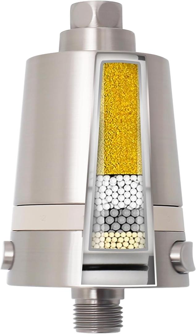 Hard Water Shower Filter - Removes Chlorine, Heavy Metals & Scale - KDF Technology for Softer Skin & Hair (BNP Version)