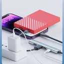 2 x USB C Hub 3.0 4-Port, USB Multiple Hub Data Splitter Extender with USB-C Power/Data Port, for MacBook Pro/Air, foriPhone15/Pro/Plus/Max, foriPad ProLaptop, PC, PS4/5, Keyborad, Mouse