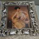 FJXMFRAME Silver Picture Frame 8x10 Ornate Vintage Baroque for Tabletop Wall Display, Gothic Antique Frame or Matted to 5x7 Photos