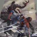 XSUID PS5 Skin  Disc Edition Console and Controller Accessories Cover Skins PS5 Controller Skin Gift ps5 Skins for Console Full Set Skin Spider Red and Orange