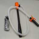 Portable Transfer Pump Battery Operated Electric Siphon Pump for Gas, Fuel, Diesel, Water Transfer 2.4 GPM Flow Oil Extractor, 47 Inches Hose-Easy to Use Hand Fuel Pump, Multi-Use Siphon Transfer Pump (1 Pack of Orange)