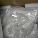 35" White Flower Ceiling Fan with Light Remote Control, 3 Light Color 6 Speeds Flush Mount Low Profile Ceiling Fan for Bedroom Kitchen