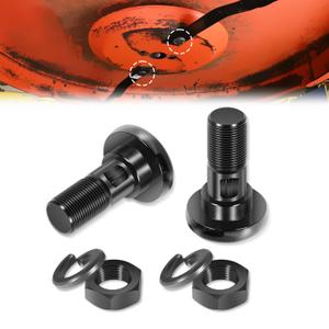 63607 Rotary Cutter Blade Bolt Kit, Replace for Bush Hog Rotary Cutter Blade Bolt Kit 63607, Fit for Howse, HICO, for Bush Hog, Includes 2 Bolts with Nuts and Washers (2-Pack)