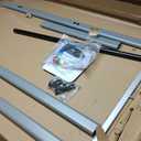 INNOVART Mobile Whiteboard 48" x 36", 360° Reversible Double Sided Magnetic Dry Erase Board with Portable Rolling Stand on Wheels, Easel Standing Board with Aluminum Frame