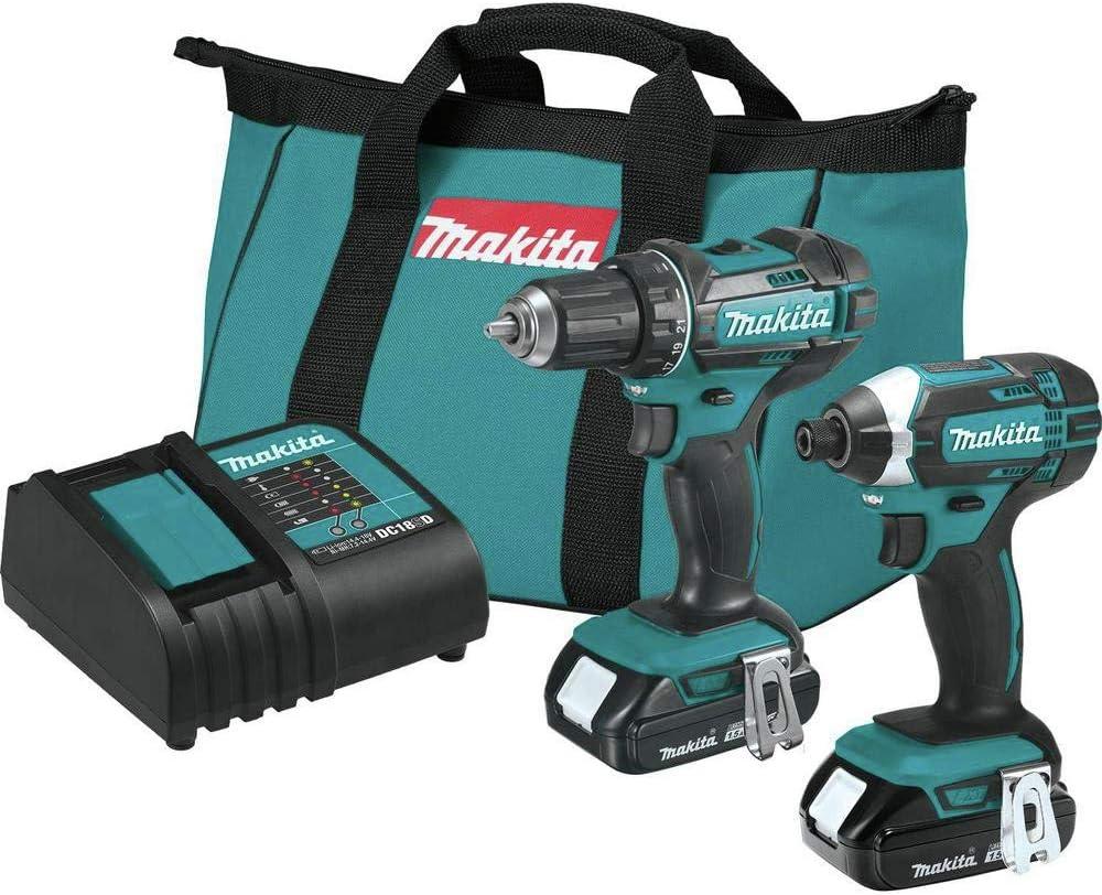 Makita CT225SYX 18V LXT Lithium-Ion Compact Cordless 2-Pc. Combo Kit (1.5Ah)