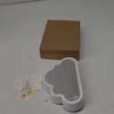 (20 Flower) Tulip Lamp Night Light with Mirror, Assembled Artificial Flower Lamp Table Light Bedroom Decoration Gift for Women Girlfriend Sisters Desk Table Decor, Cloud Design (Pink)