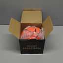 Silent Basketball Size 7 (29.5")  Grooved Airless Indoor Basketball for Quiet Dribbling and Indoor Training, Pro PU Foam Ball  Real Feel Higher Bounce Quieter (Orange)