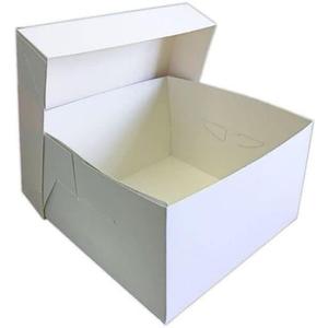 [6 pack] White Bakery Pastry Boxes,  9"×9"